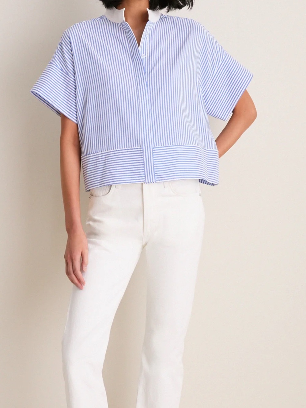 Tuckernuck Sofia Striped Cropped Tunic